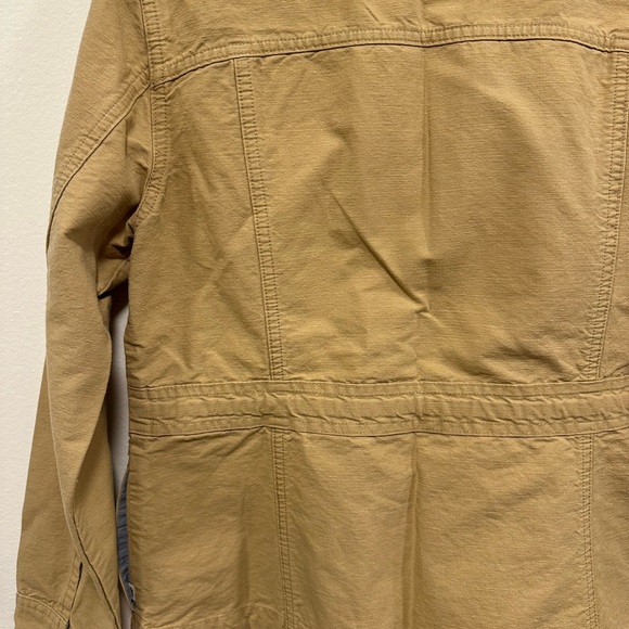 Toad&Co Women's Tan Utility Jacket with Button Front and Patch Pockets - Picture 8 of 9